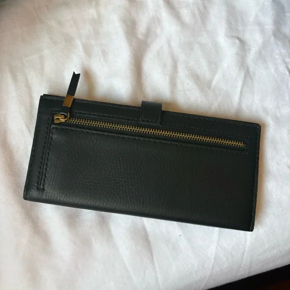 Madewell Wallet Leather Post Black NEW - Picture 6 of 9